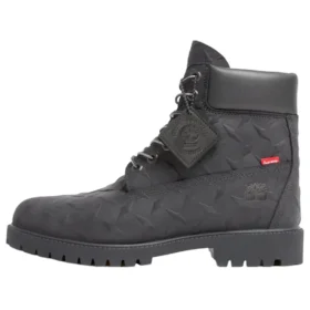 Timberland x Supreme Diamond Plate 6-Inch Premium Waterproof Boot “Preto – 23FW”